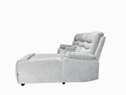 Relax-Ecksofa mit Funktionssesseln, ca. 237 x 179x 108 cm - Hellgrau
