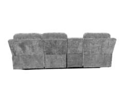 Relax-Ecksofa mit Multifunktionstisch, ca. 255 x 157 x 101 cm - Grau
