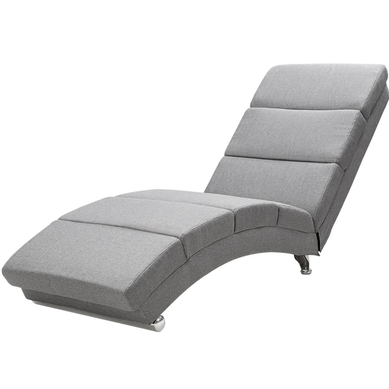 Relaxliege London Grau mit Massage- & Heizfunktion