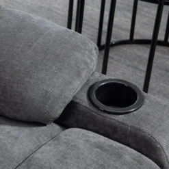 Relaxsessel Drehbar Fernsehsessel mit Liegefunktion, Schaukelfunktion