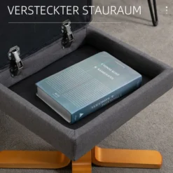 Relaxsessel Massagesessel mit Fußhocker Liegefunktion Dunkelgrau