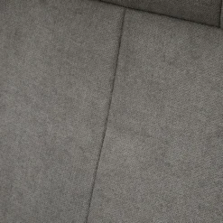 Relaxsessel mit Fußhocker verstellbare Rückenlehne Schaumstoff Dunkelgrau 69 x 71 x 104 cm