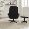 Relaxsessel mit Hocker HWP58-SCH schwarz