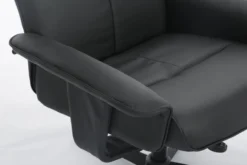 Relaxsessel mit Hocker HWP58-SCH schwarz