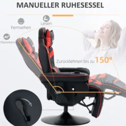 Relaxsessel mit Massagefunktion Ergonomischer TV-Sessel mit Becherhalter