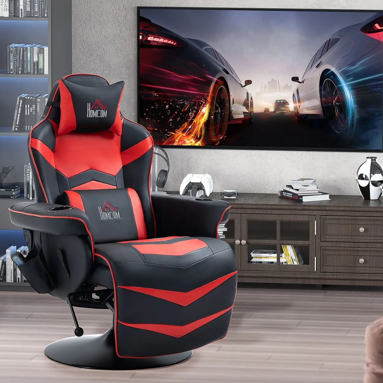 Relaxsessel mit Massagefunktion Ergonomischer TV-Sessel mit Becherhalter