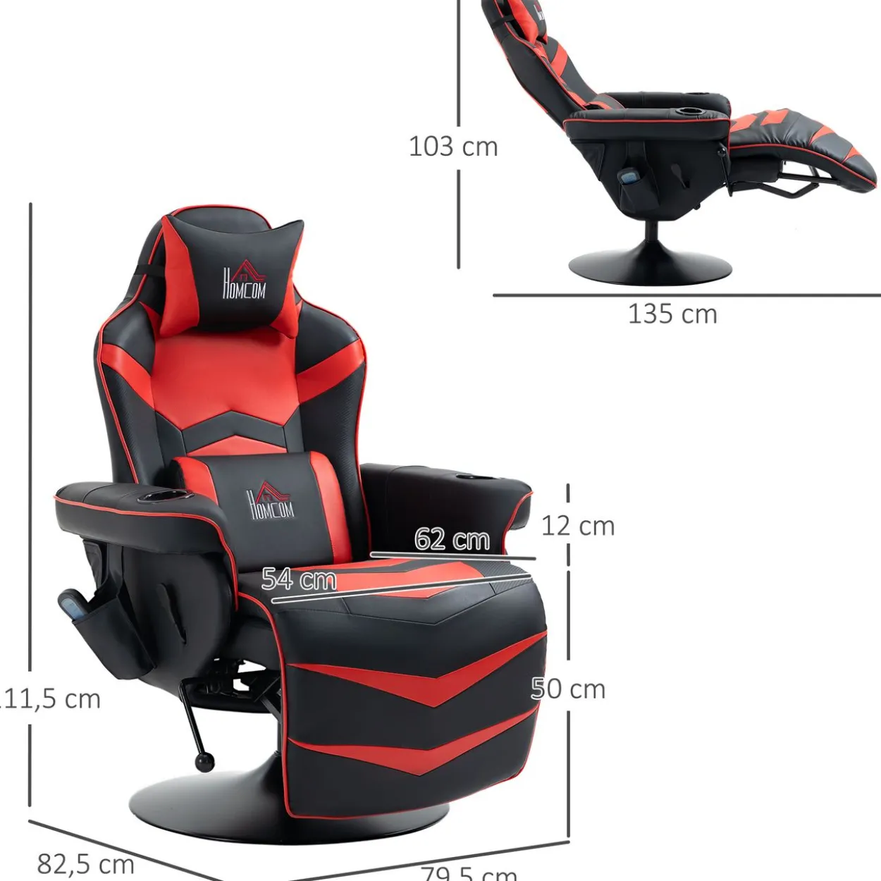 Relaxsessel mit Massagefunktion Ergonomischer TV-Sessel mit Becherhalter