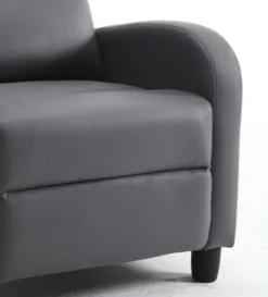 Relaxsessel mit verstellbare Rückenlehne & Fußteil - Grau