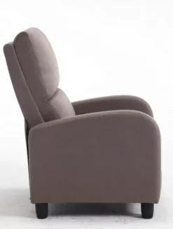 Relaxsessel mit verstellbare Rückenlehne & Fußteil - Braun