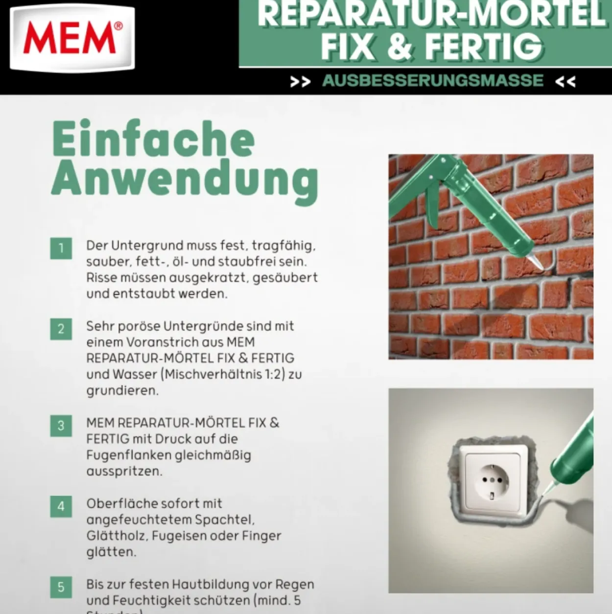 Reparatur-Mörtel Fix & Fertig 300ml