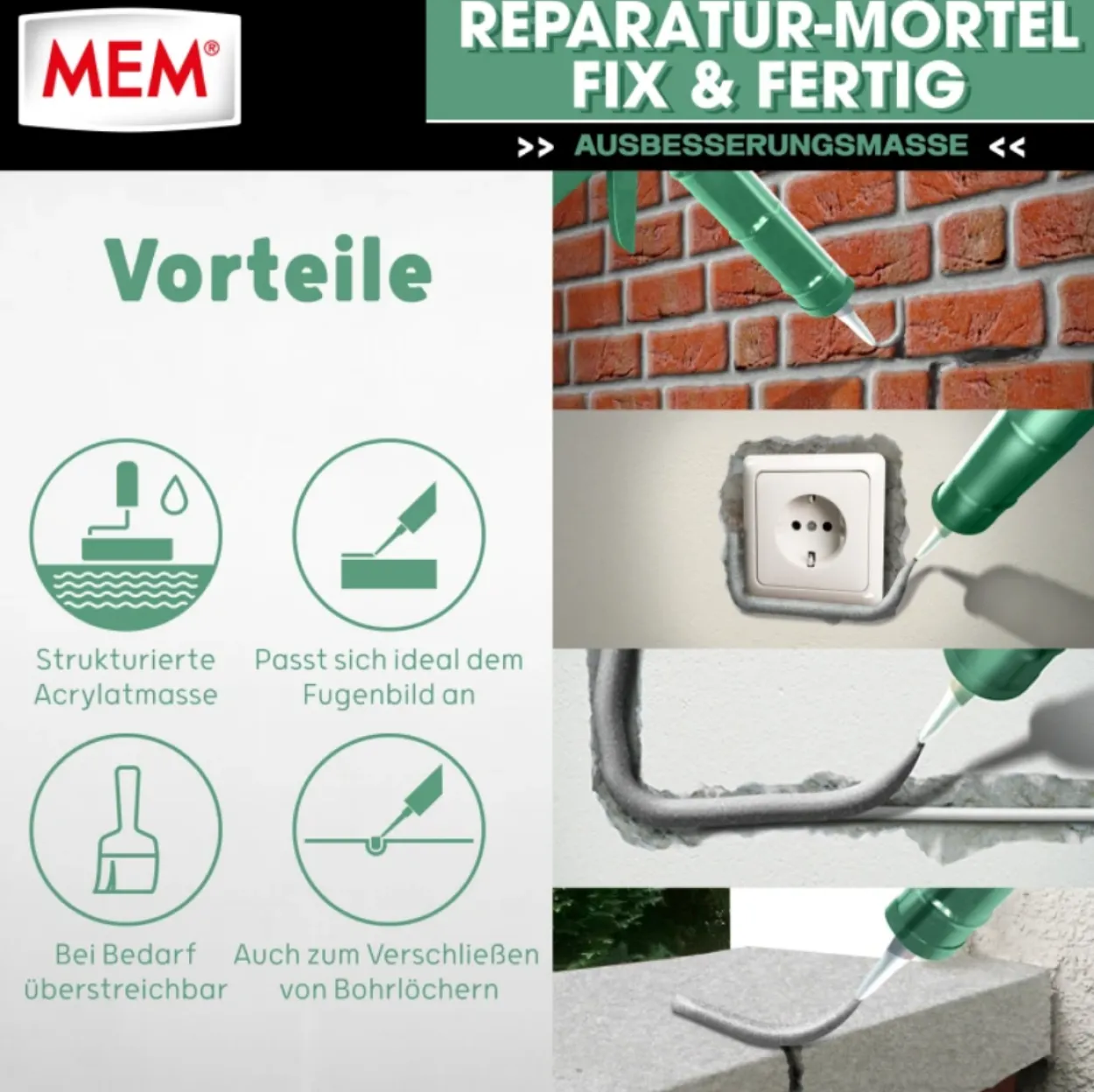 Reparatur-Mörtel Fix & Fertig 300ml