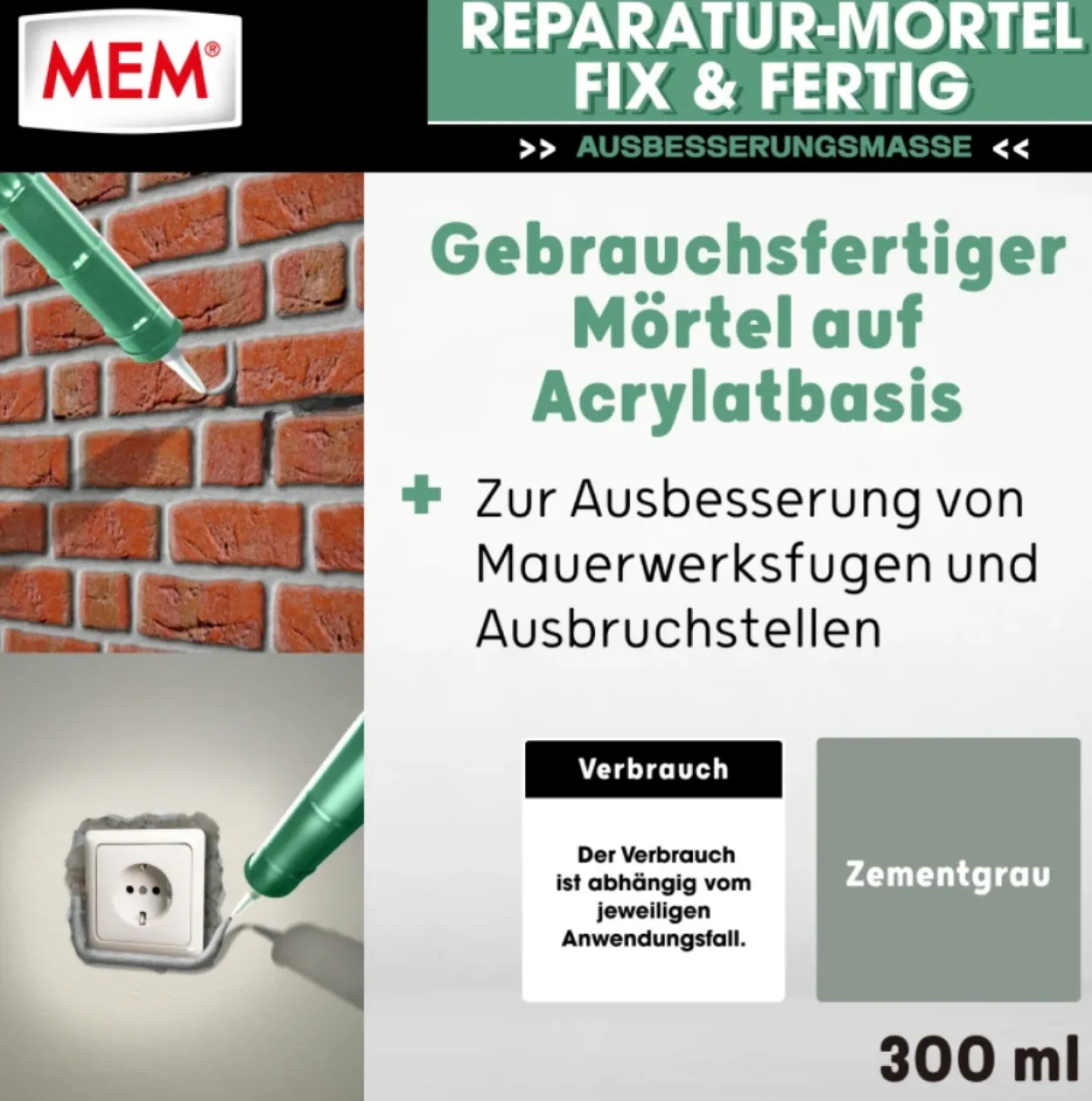 Reparatur-Mörtel Fix & Fertig 300ml