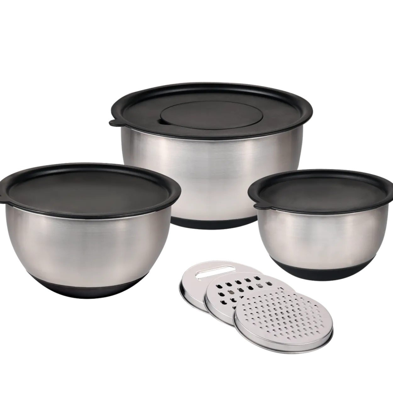 Rührschüssel, 3 Set, inkl. 3 Reiben