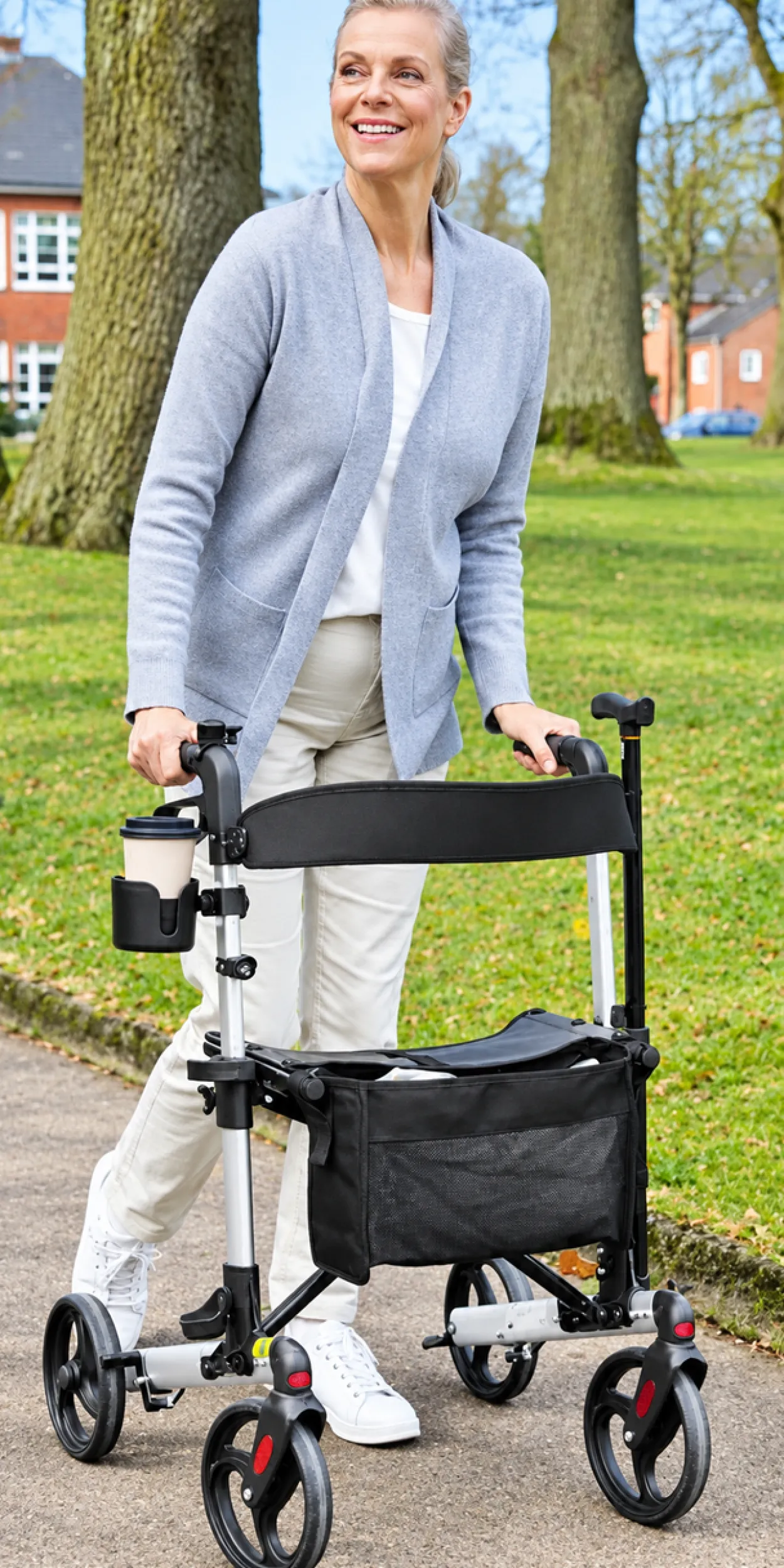 Rollator Comfort, silber- schwarz