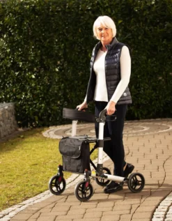 Rollator Mio, schwarz, Aluminium / Nylon / PVC