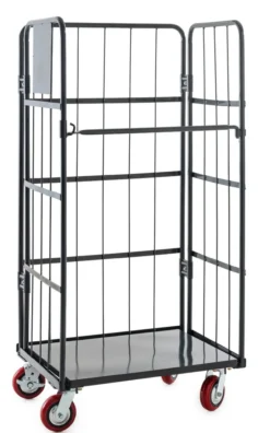 Rollbehälter mit 3 Seiten 84x 65x 170 cm 500kg