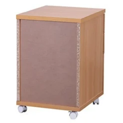 Rollcontainer Buche 40 x 60 cm mit 3 Schubladen und Rollen