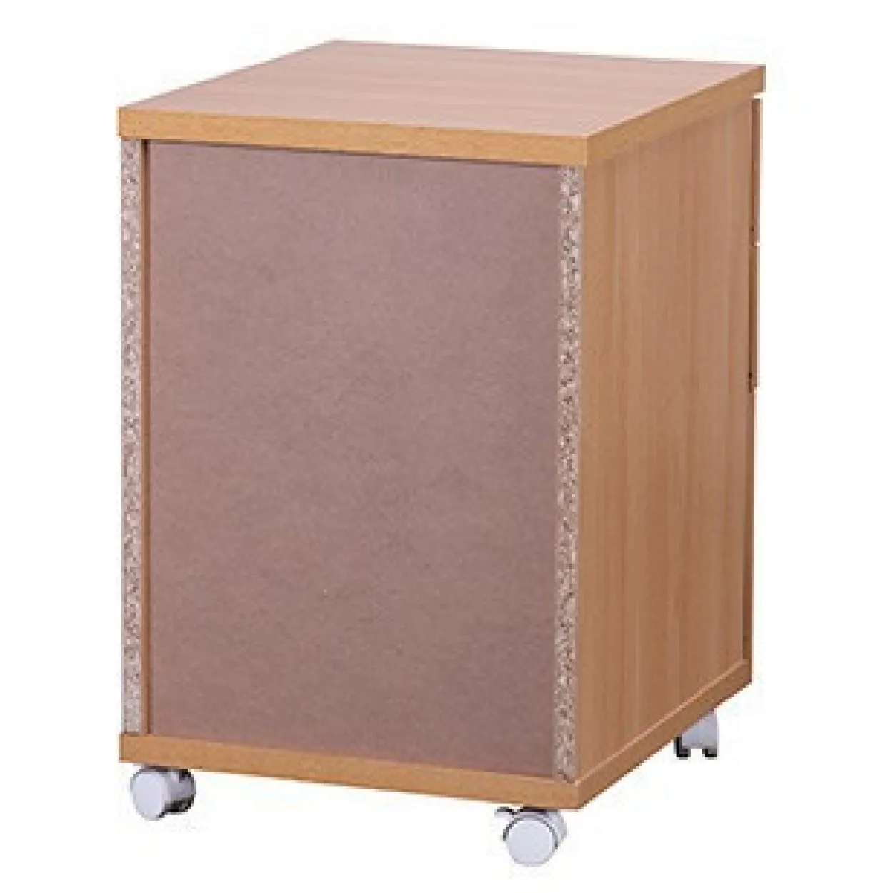 Rollcontainer Buche 40 x 60 cm mit 3 Schubladen und Rollen