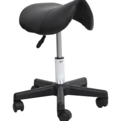 Rollhocker Höhenverstellbarer Drehhocker Arbeitshocker Kunstleder