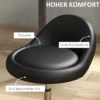 Rollhocker Höhenverstellbarer Arbeitshocker 63-83 cm Drehhocker mit Rädern