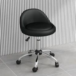 Rollhocker Höhenverstellbarer Arbeitshocker 63-83 cm Drehhocker mit Rädern