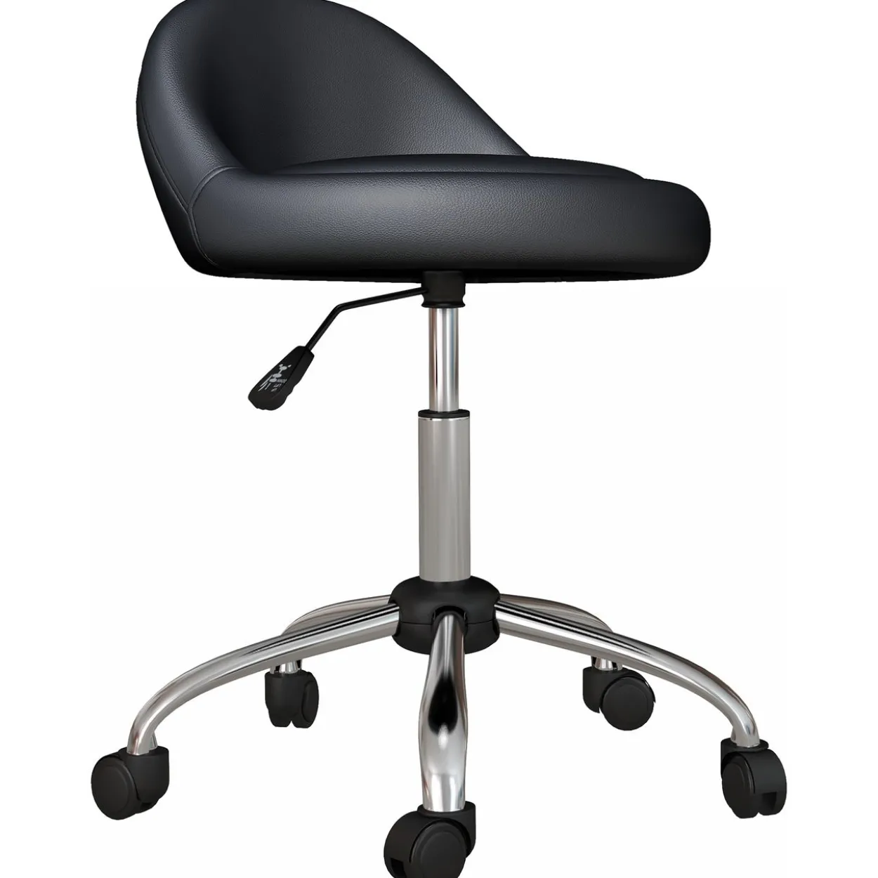 Rollhocker Höhenverstellbarer Arbeitshocker 63-83 cm Drehhocker mit Rädern