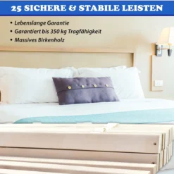 Rollrost 25 ! extrastabile Leisten 180 x 200 cm