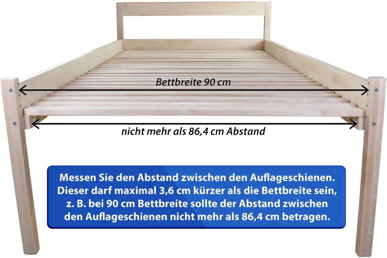 Rollrost 25 ! extrastabile Leisten 90 x 200 cm