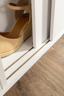 Rollschrank mit Schubladen und Ablage, ca. 70 x 20 x 71 cm - Weiß