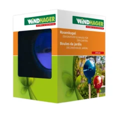 Rosenkugel 16 cm blau