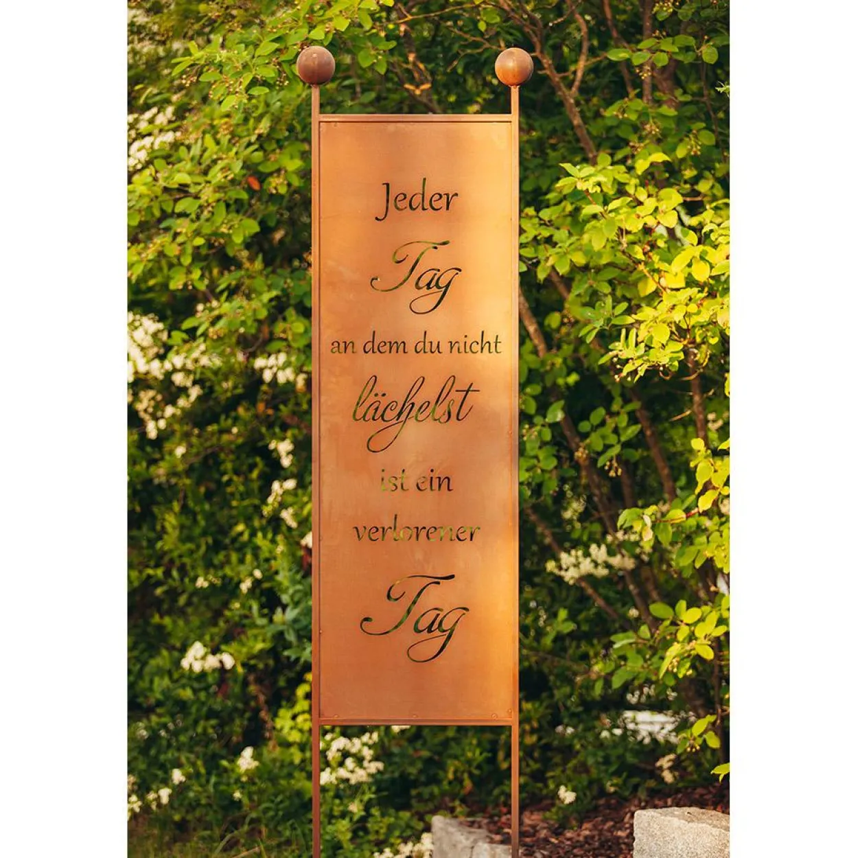 Rost Gartenstecker Gartenschild