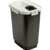 Rotho MyPet Flo Tierfutterbehälter 4.1l mit Deckel, schwarz/weiss