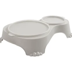 Rotho MyPet Sally Doppel Futternapf 1l + 0.28l mit Deckel, sand