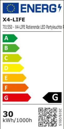 Rotierende LED Partyleuchte RGB