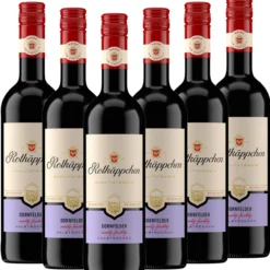 Rotwein Dornfelder halbtrocken - 6er Karton