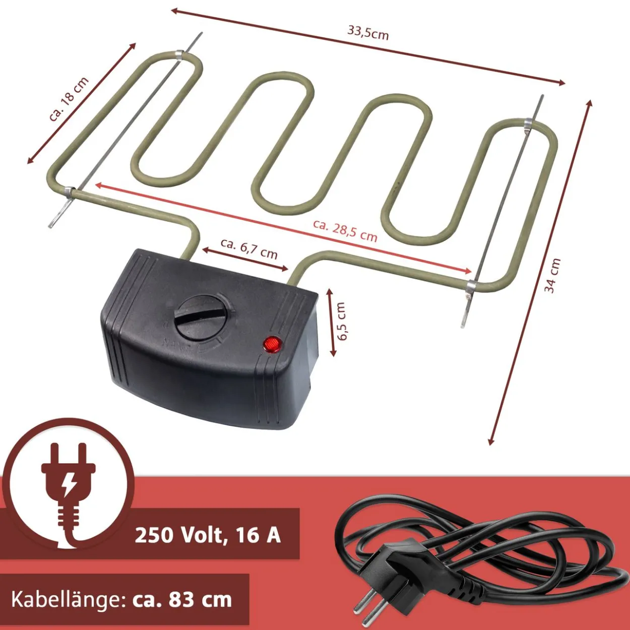 Räucherofen Edelstahl mit Heizspirale