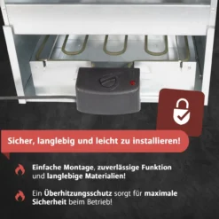 Räucherofen Edelstahl mit Heizspirale