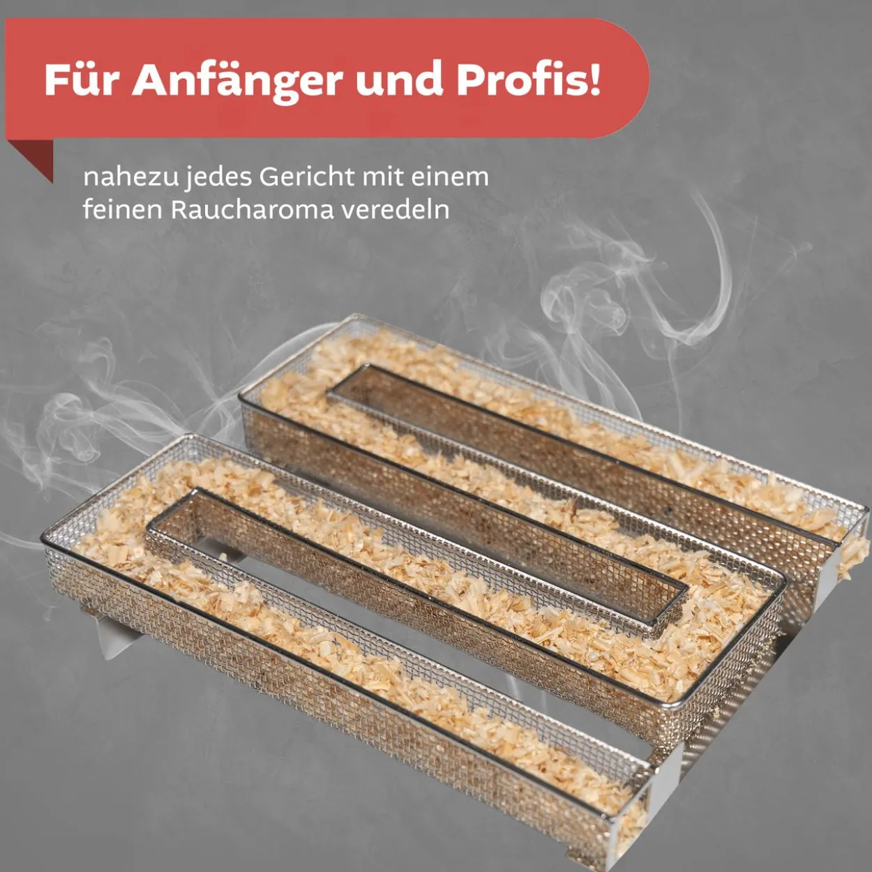 Räucherofen Edelstahl mit Räucherschnecke