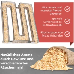 Räucherofen Edelstahl mit Räucherschnecke