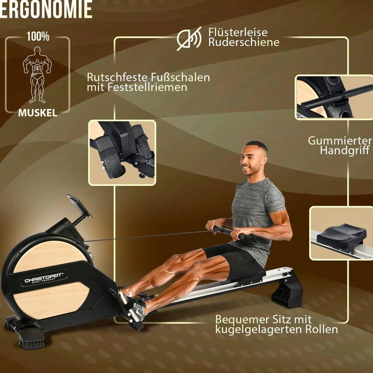 Rudergerät Ergometer Vico