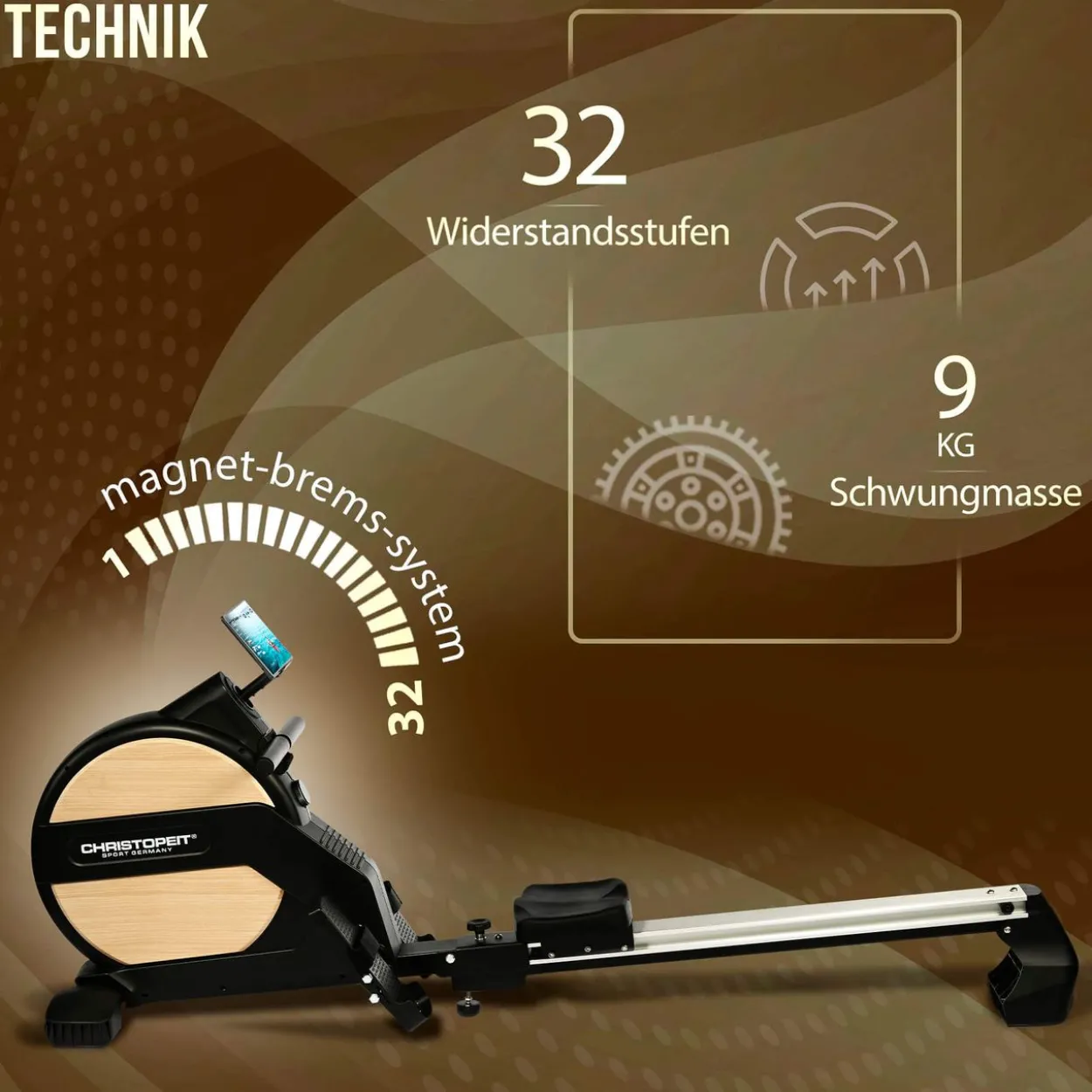 Rudergerät Ergometer Vico