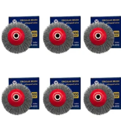 Rundbürsten Drahtbürsten 100mm Bürsten gewellt Winkelschleifer Flex 3x