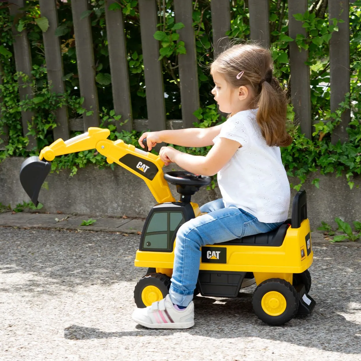 Rutschauto Kinderbagger, Spielzeugbagger zum draufsitzen