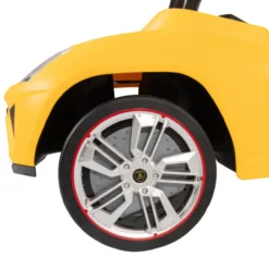 Rutschauto Lamborghini Urus gelb, Rutschfahrzeug ab 1 Jahr, Kinderfahrzeug mit Kipptschutz