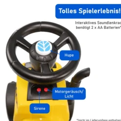 Rutschauto Traktor New Holland mit Anhänger, blau