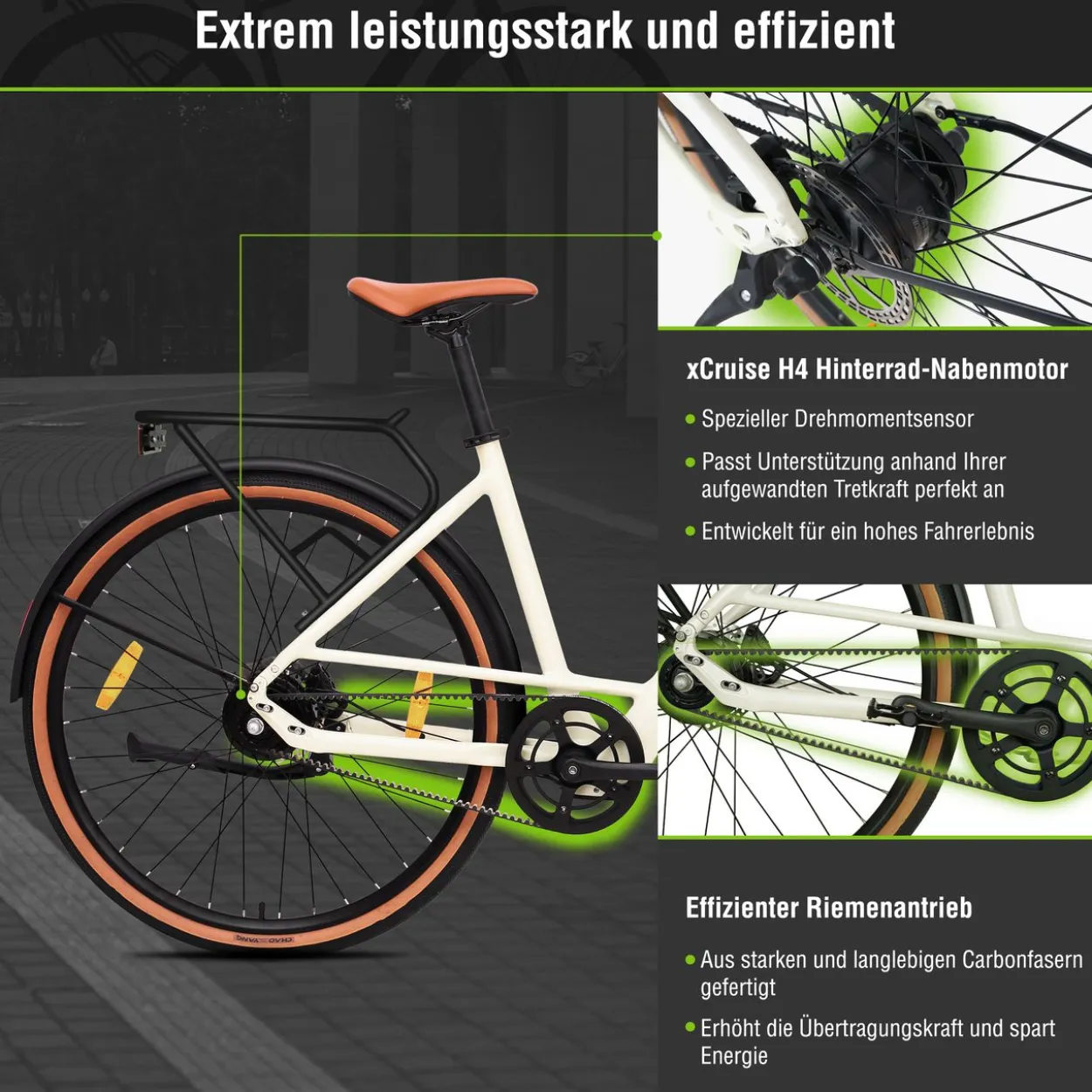 SachsenRAD Urban City E-Bike C3V Roma