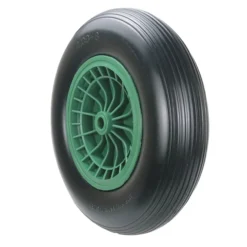Sackkarrenrad mit Gummireifen, Bohrung ca. 20 mm - Grün/Schwarz