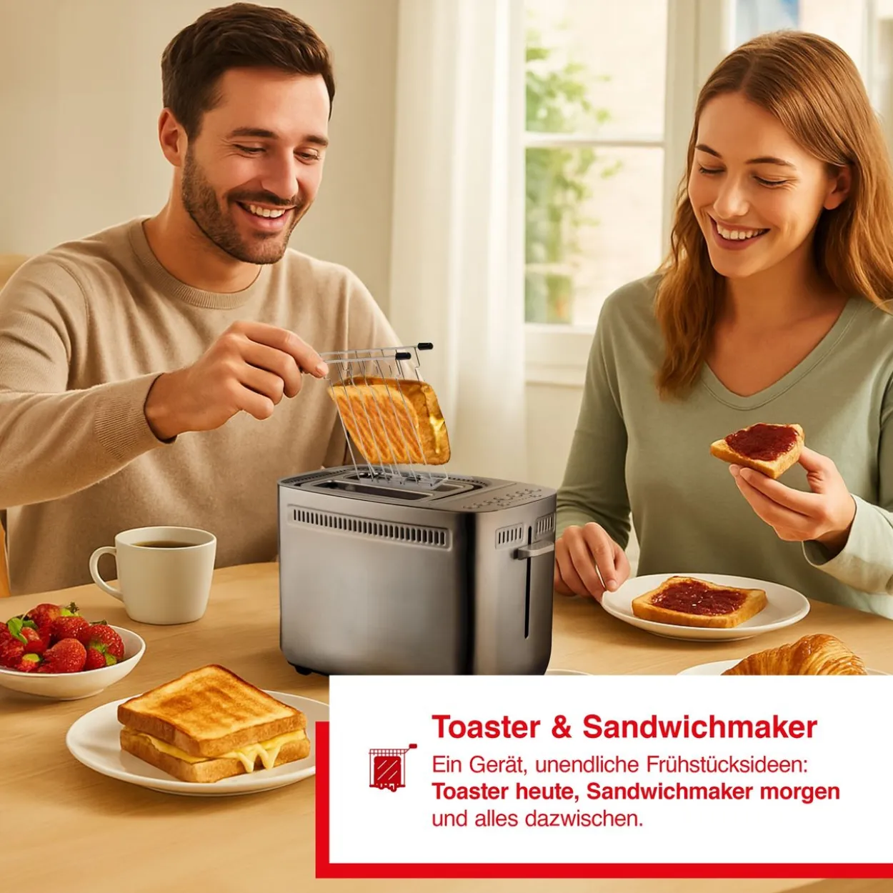 Sandwich Toaster (Typ 8003) Sandwichmaker und Toaster in einem