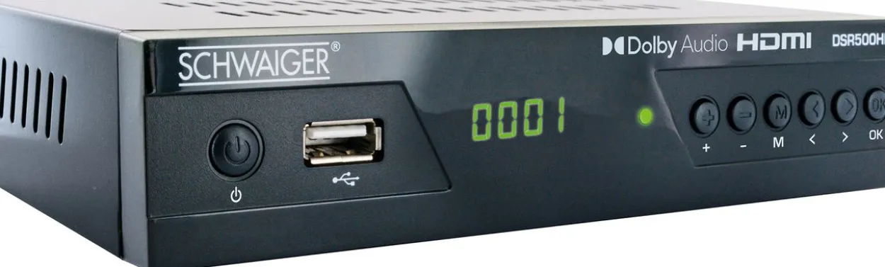 SAT-Receiver DSR500HD digital FULL HD FTA vorprogrammiert