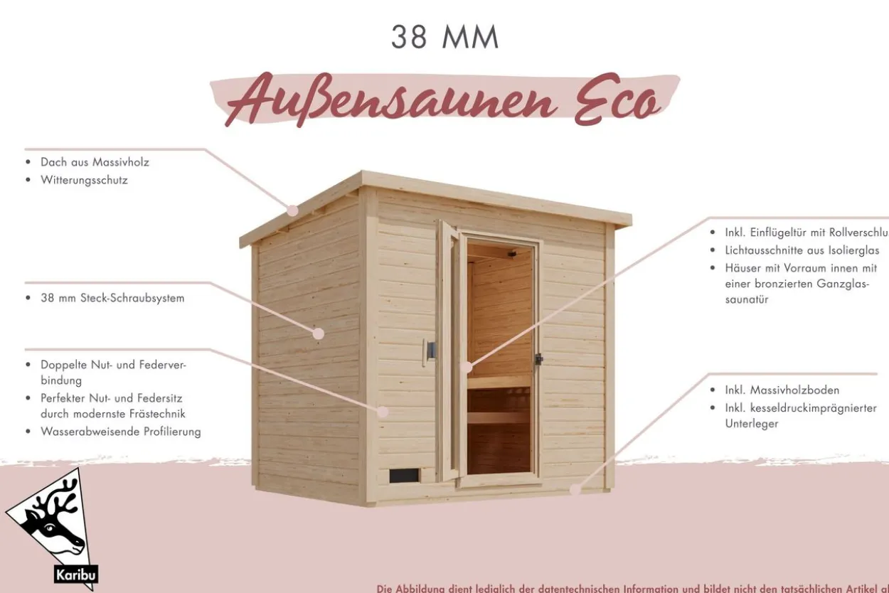 Saunahaus Telo 2 terragrau